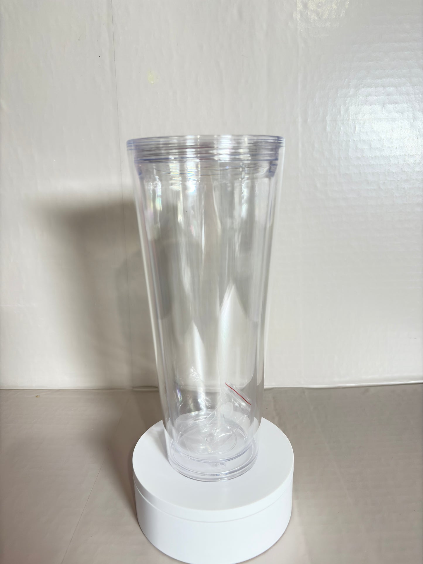 Customizable 24oz acrylic snow globe cup