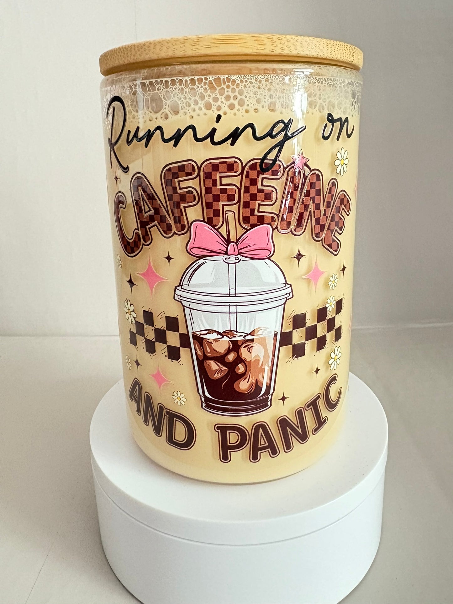 150z glass snow globe coffee mug