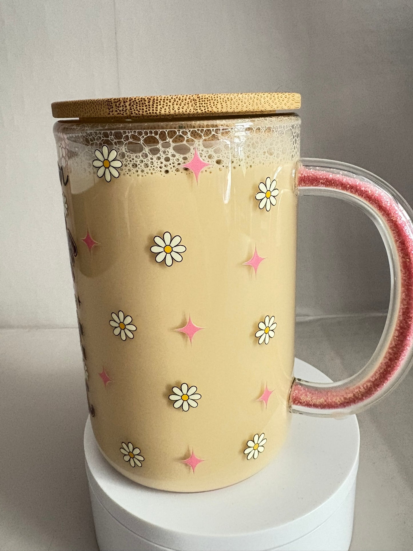 150z glass snow globe coffee mug