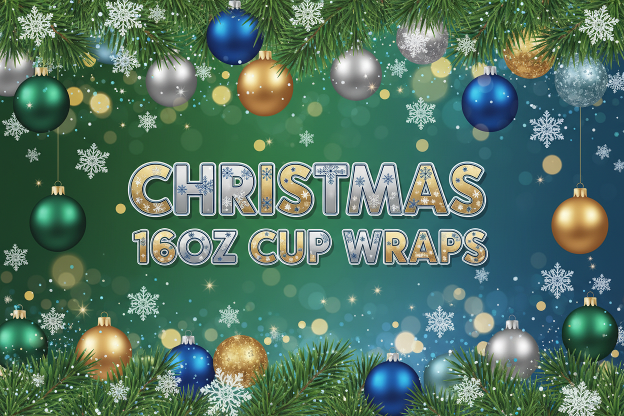 CHRISTMAS 16OZ UVDTF CUP WRAPS