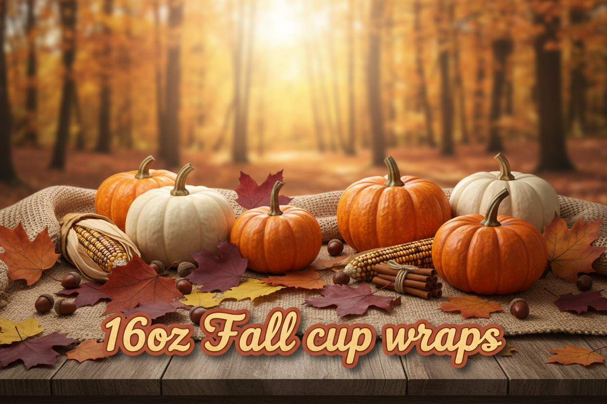 FALL 16OZ UVDTF CUP WRAPS