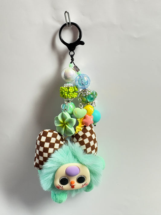 RABBIT BOW BAG CHARM GREEN