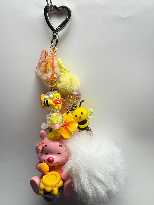 POOH WITH HONEY POT BAG CHARM