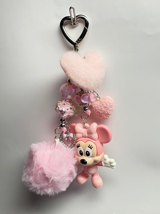 MINNIE PINK BAG CHARM