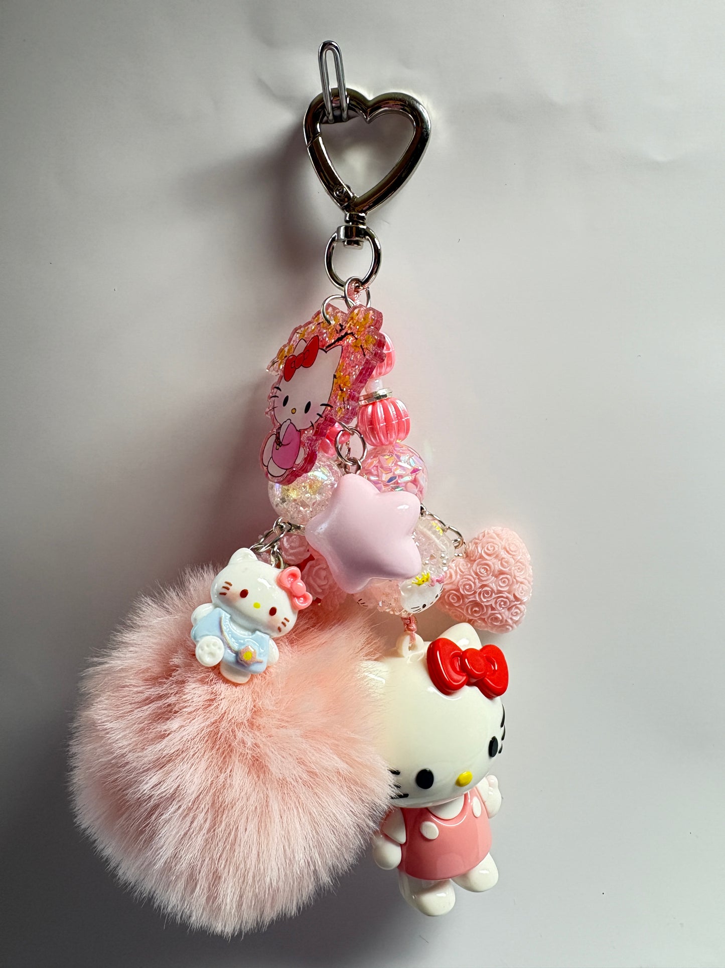 HELLO KITTY PINK BAG CHARM