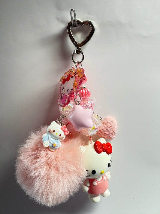 HELLO KITTY PINK BAG CHARM