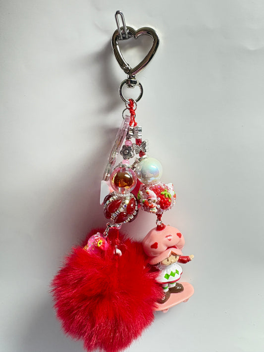 STRAWBERRY DOLL BAG CHARM