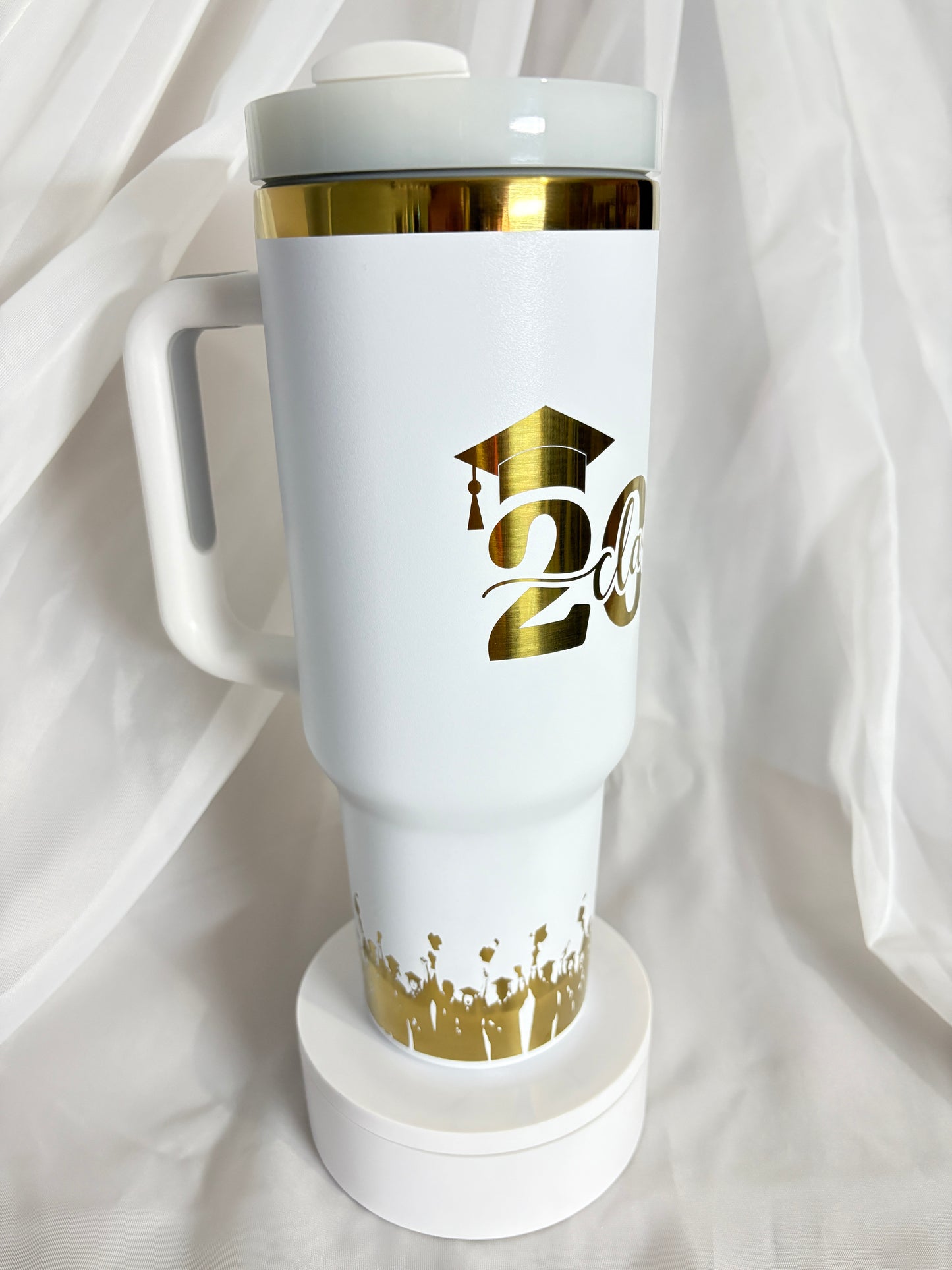 40oz CLASS OF 2026 stainless steel laser engraved tumbler