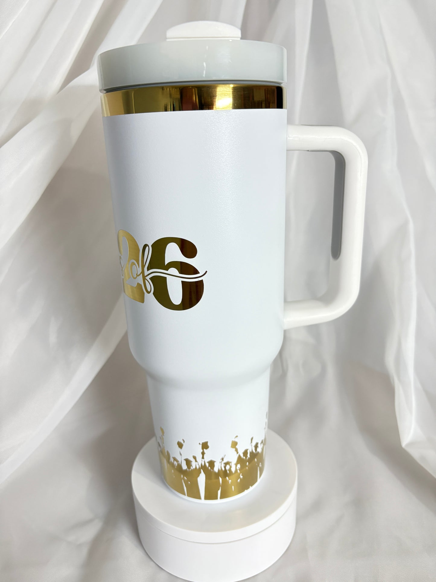 40oz CLASS OF 2026 stainless steel laser engraved tumbler