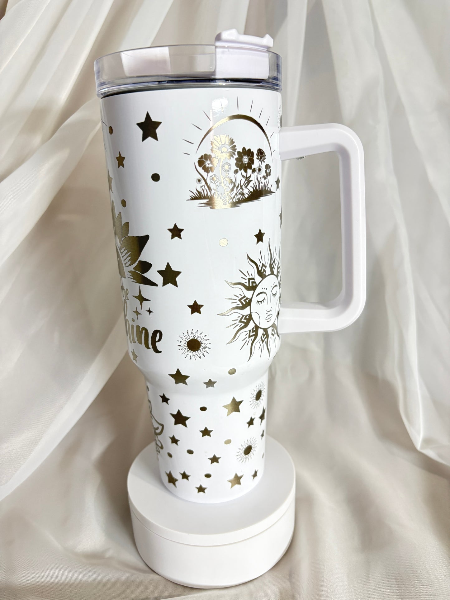 40OZ YOU ARE MY SUNSHINE STAINLESS STEEL LASER ENGRAVED TUMBLER