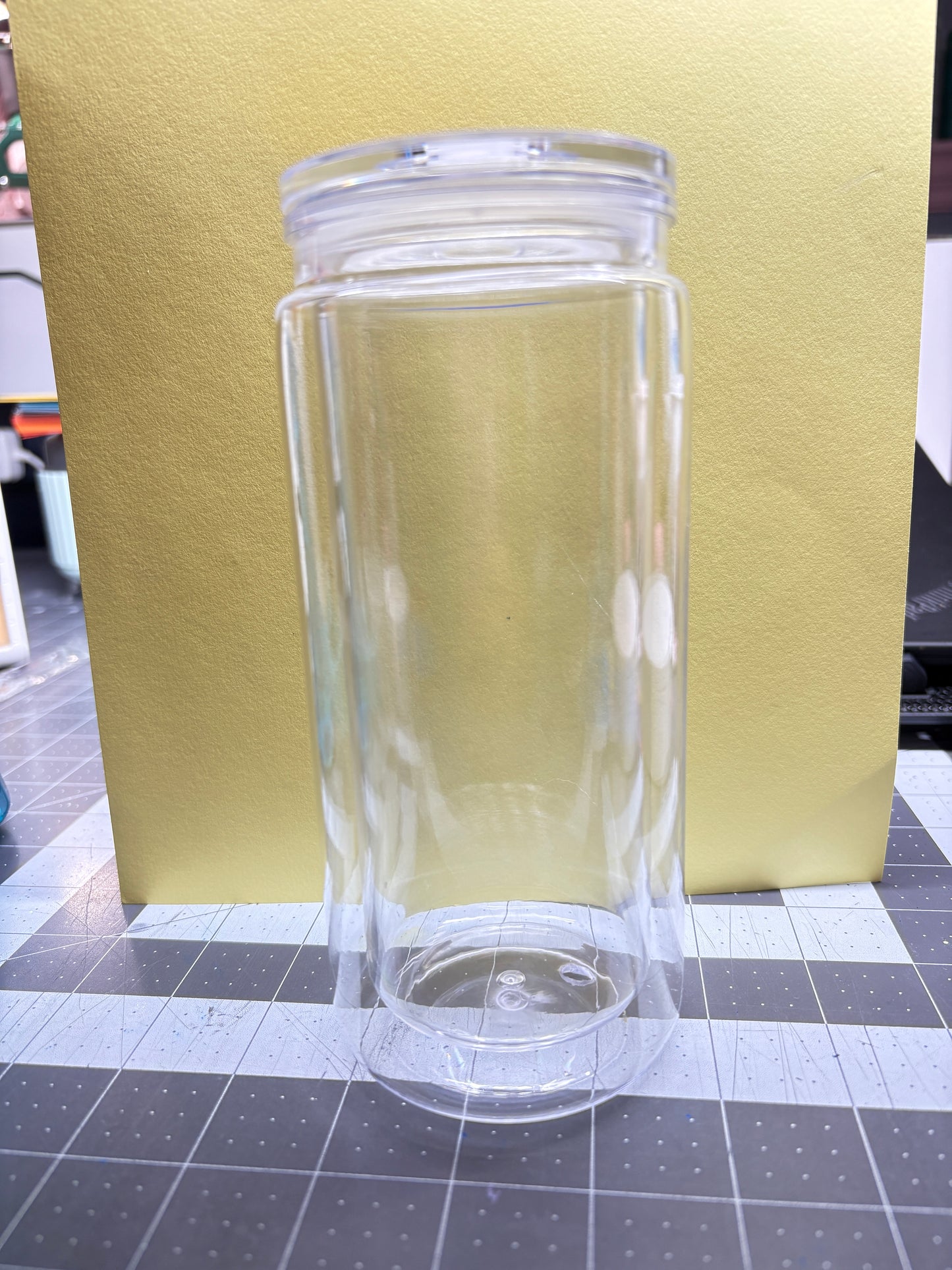 Customizable 20oz acrylic snow globe cup