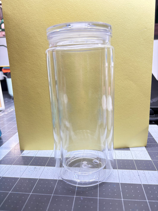 Customizable 20oz acrylic snow globe cup