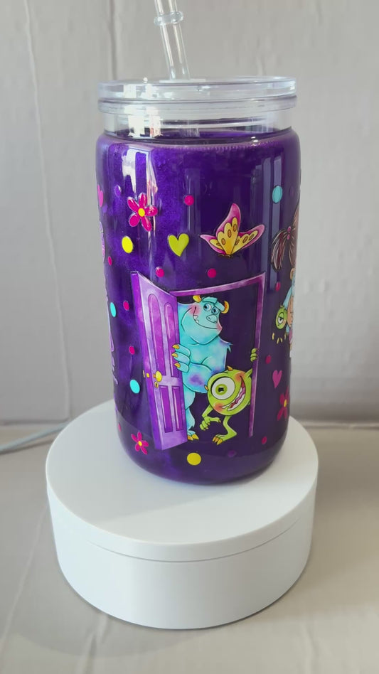 16OZ ACRYLIC UVDTF SNOW GLOBE CUP