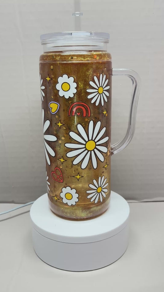 20OZ ACRYLIC UVDTF SNOW GLOBE CUP