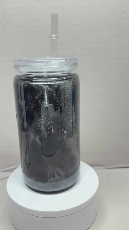 16OZ ACRYLIC UVDTF SNOW GLOBE CUP