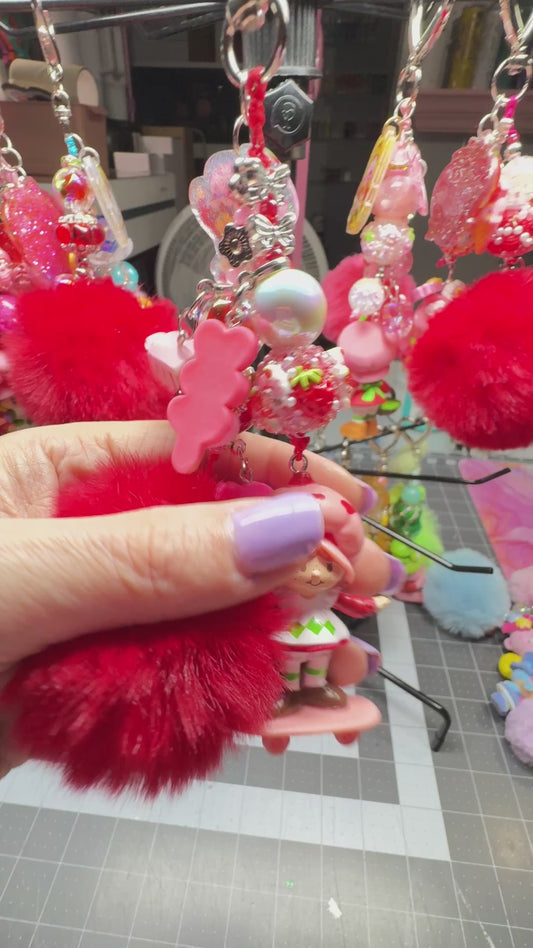 STRAWBERRY DOLL BAG CHARM