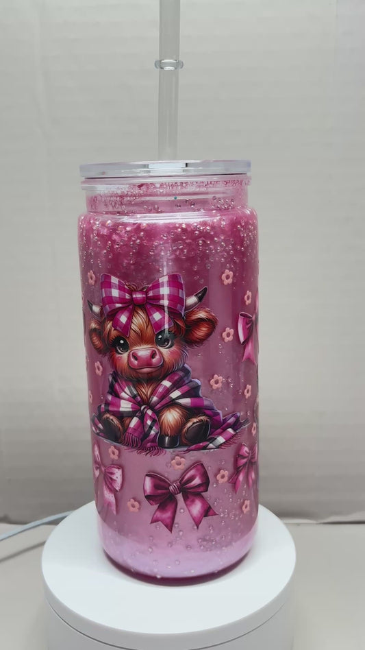 20OZ ACRYLIC UVDTF SNOW GLOBE CUP