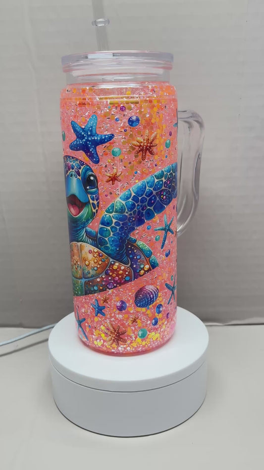 20OZ ACRYLIC UVDTF SNOW GLOBE CUP