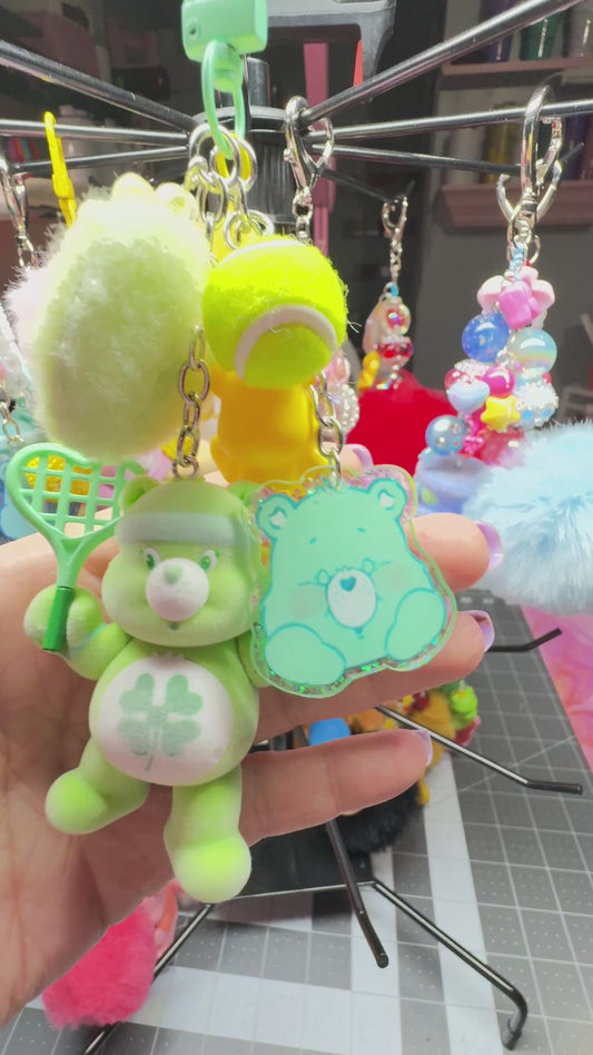 BEAR GREEN BAG CHARM