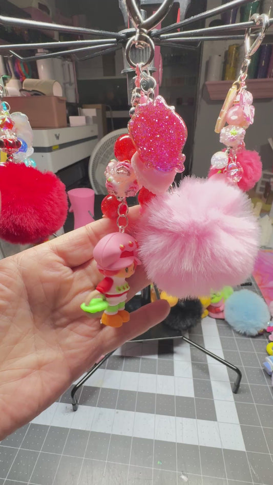 STRAWBERRY DOLL BAG CHARM