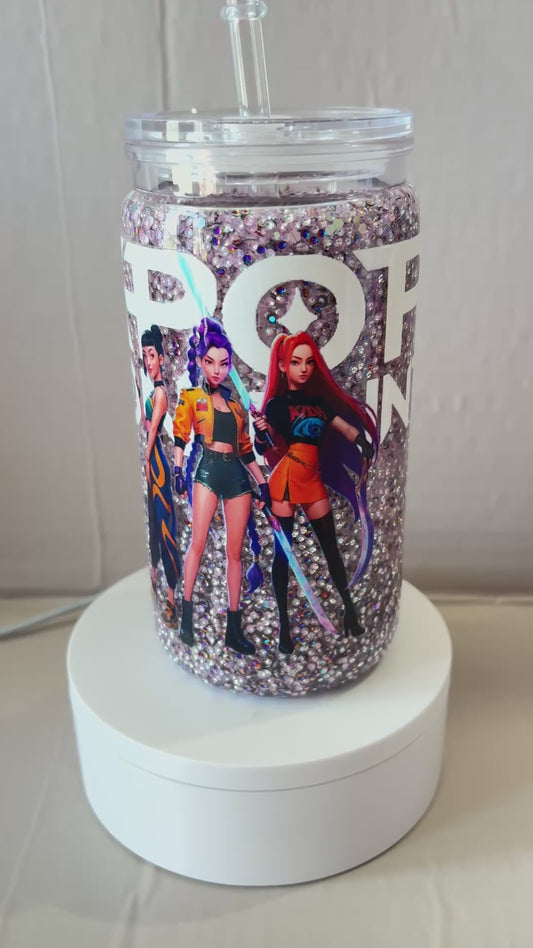 16OZ ACRYLIC UVDTF SNOW GLOBE CUP