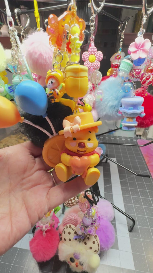 POOH WITH BALLOONS BAG CHARM
