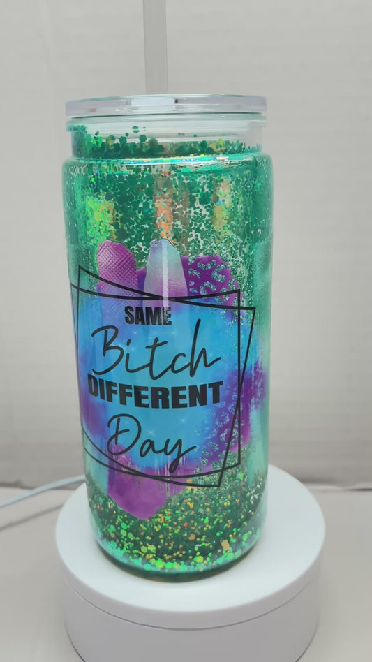 20OZ ACRYLIC UVDTF SNOW GLOBE CUP