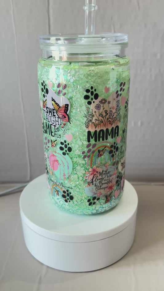 16OZ ACRYLIC UVDTF SNOW GLOBE CUP