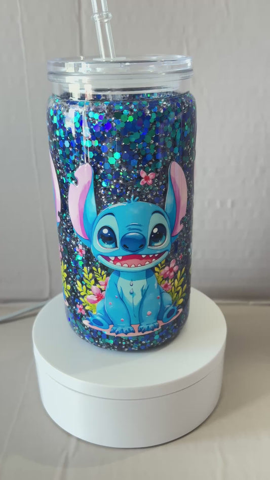16OZ ACRYLIC UVDTF SNOW GLOBE CUP