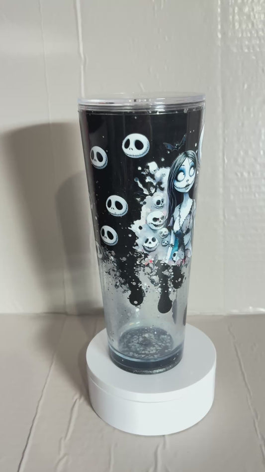 24OZ ACRYLIC UVDTF LAVA SNOW GLOBE TUMBLER