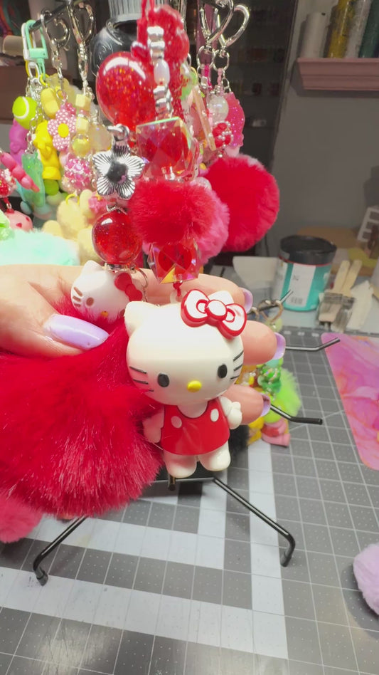HELLO KITTY RED BAG CHARM