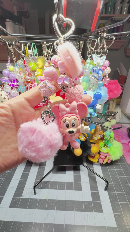 MINNIE PINK BAG CHARM