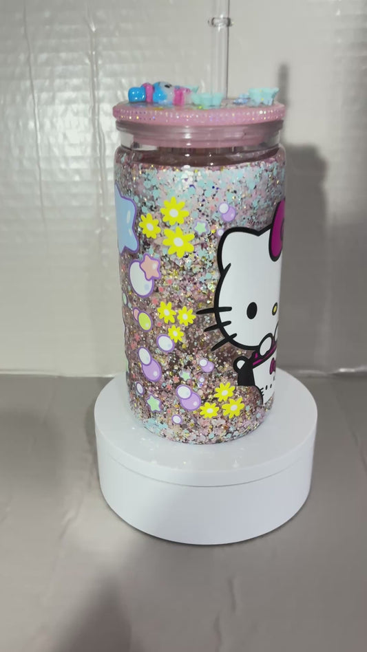 16OZ ACRYLIC UVDTF KITTY SNOW GLOBE CUP (Copy)