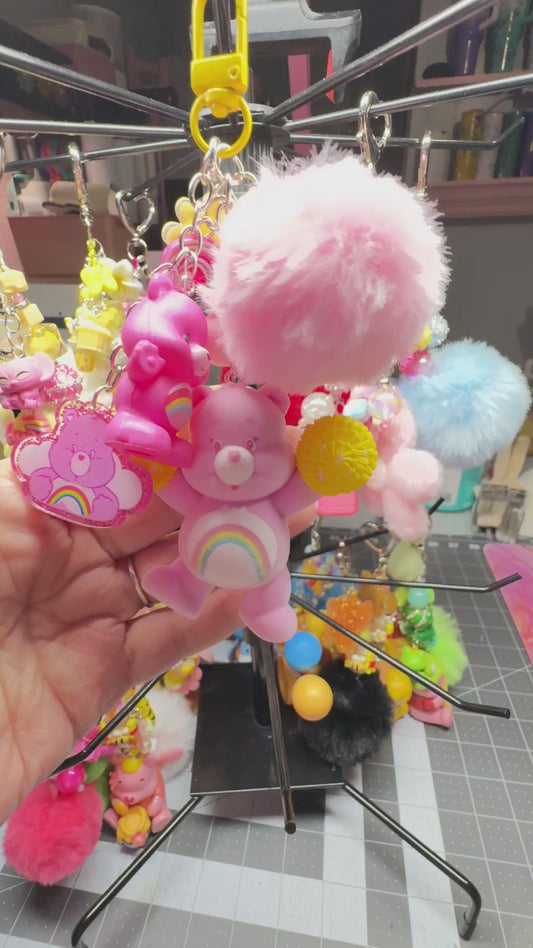 BEAR PINK BAG CHARM
