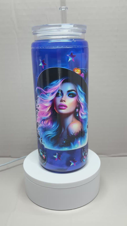 20OZ ACRYLIC UVDTF SNOW GLOBE CUP