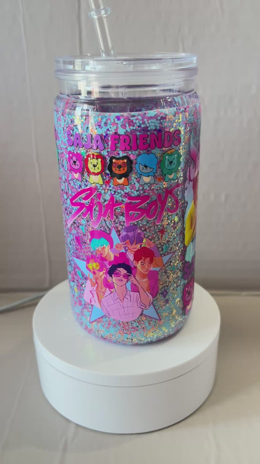16OZ ACRYLIC UVDTF SNOW GLOBE CUP